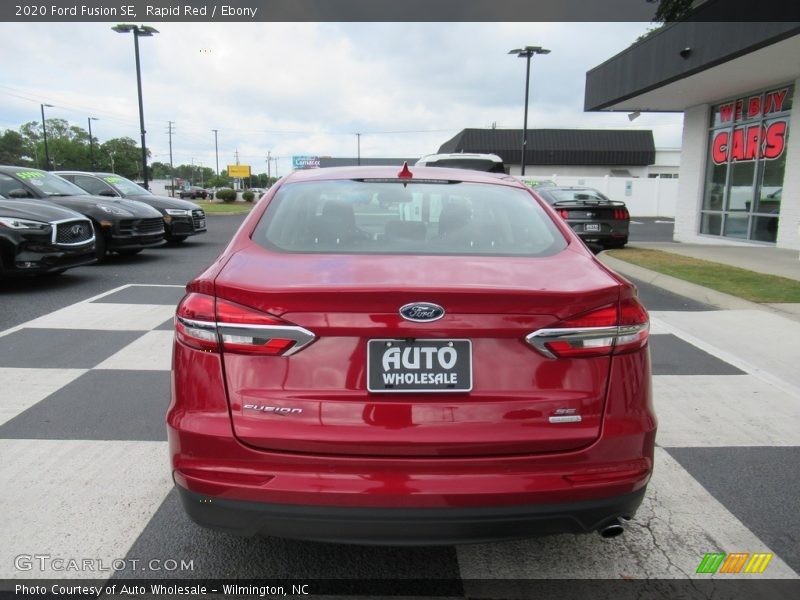 Rapid Red / Ebony 2020 Ford Fusion SE