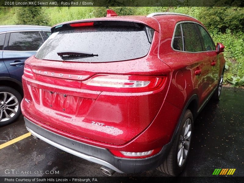 Ruby Red / Ebony 2018 Lincoln MKC Select AWD