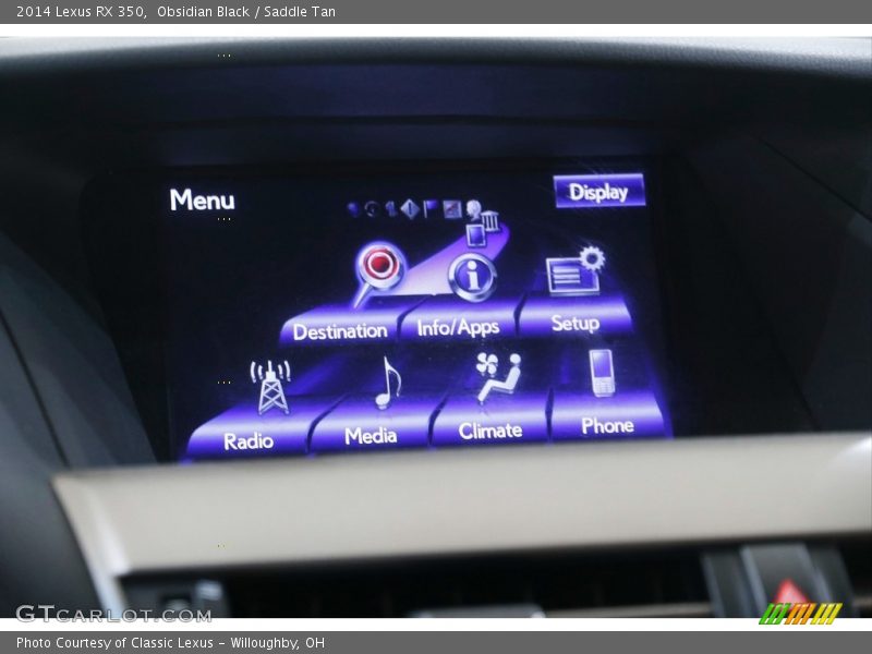 Obsidian Black / Saddle Tan 2014 Lexus RX 350