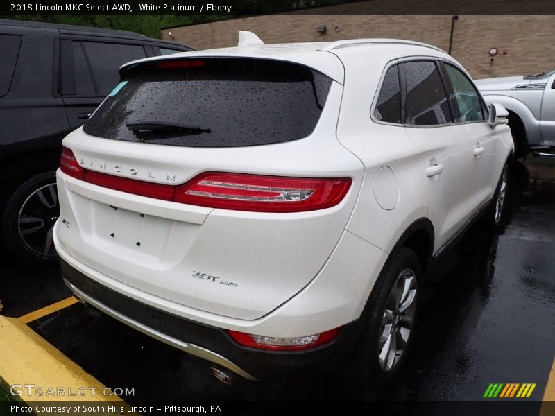 White Platinum / Ebony 2018 Lincoln MKC Select AWD