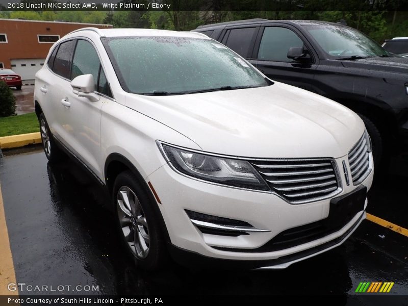 White Platinum / Ebony 2018 Lincoln MKC Select AWD