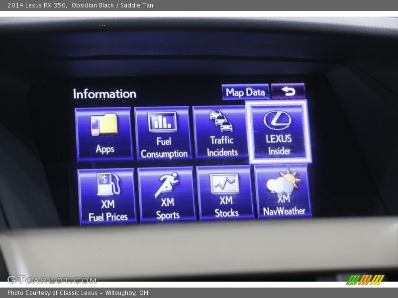 Obsidian Black / Saddle Tan 2014 Lexus RX 350