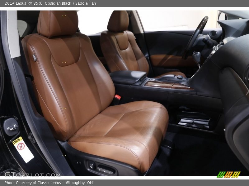 Front Seat of 2014 RX 350