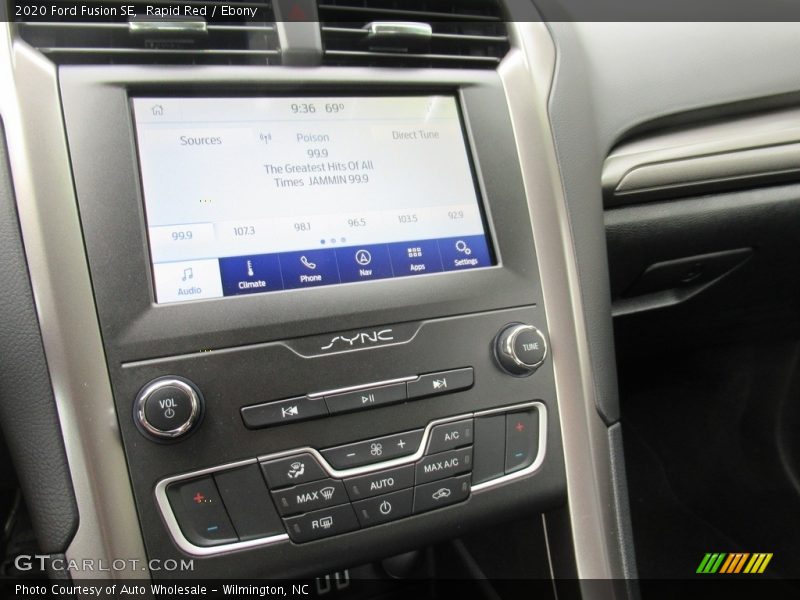 Rapid Red / Ebony 2020 Ford Fusion SE