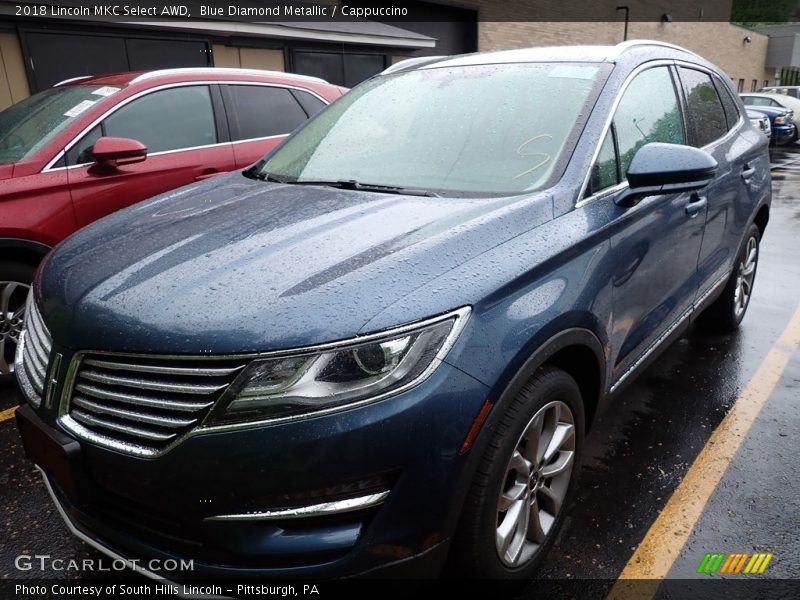 Blue Diamond Metallic / Cappuccino 2018 Lincoln MKC Select AWD