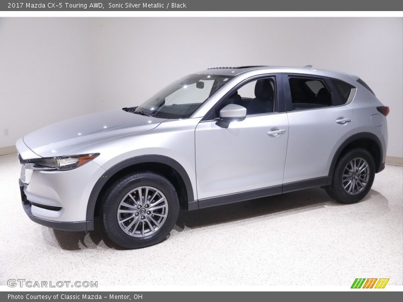 Sonic Silver Metallic / Black 2017 Mazda CX-5 Touring AWD