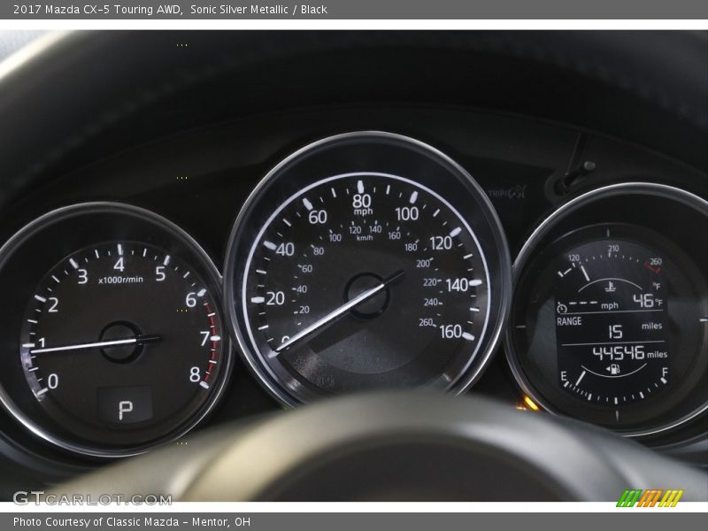 Sonic Silver Metallic / Black 2017 Mazda CX-5 Touring AWD
