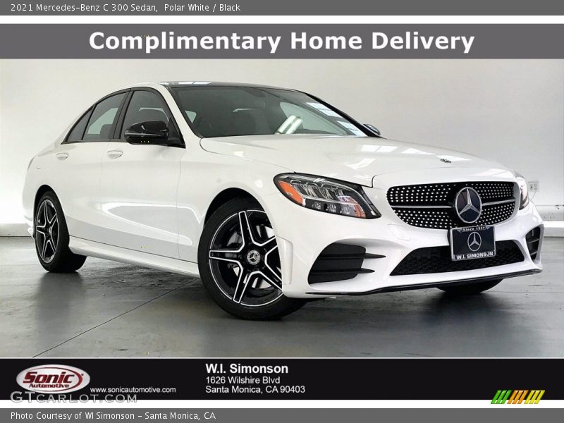 Polar White / Black 2021 Mercedes-Benz C 300 Sedan