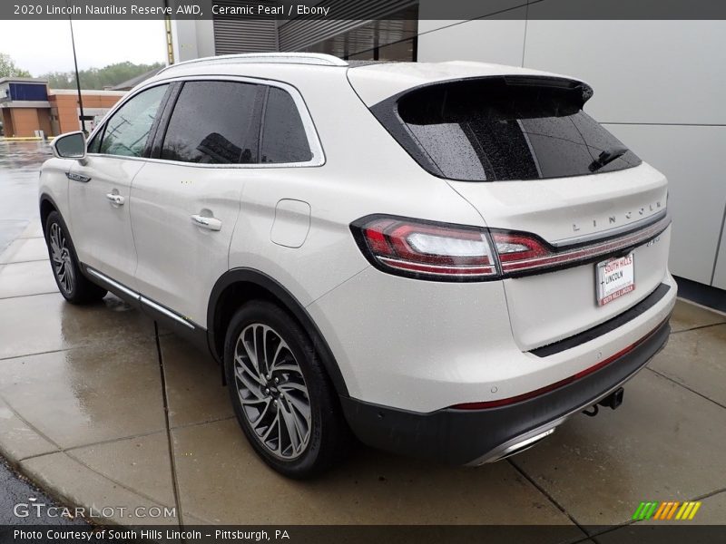 Ceramic Pearl / Ebony 2020 Lincoln Nautilus Reserve AWD