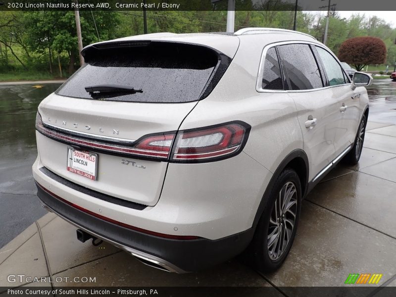 Ceramic Pearl / Ebony 2020 Lincoln Nautilus Reserve AWD