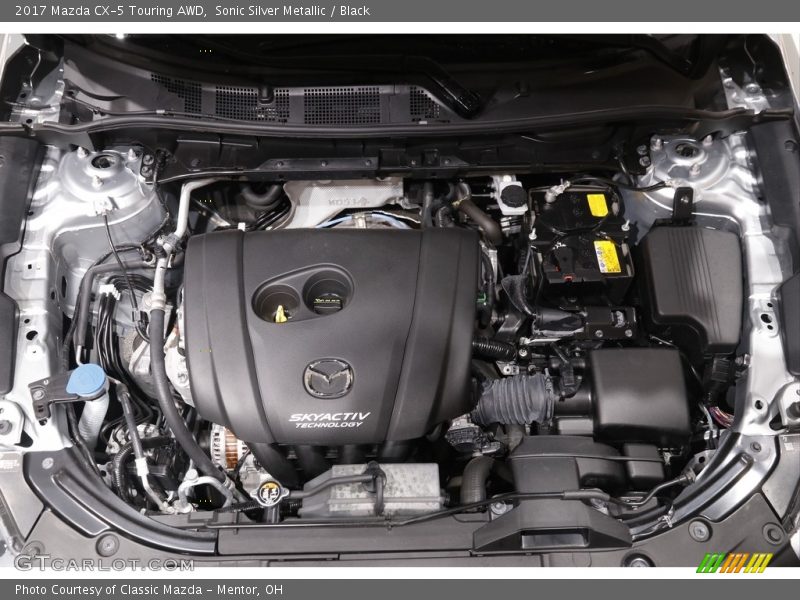 Sonic Silver Metallic / Black 2017 Mazda CX-5 Touring AWD