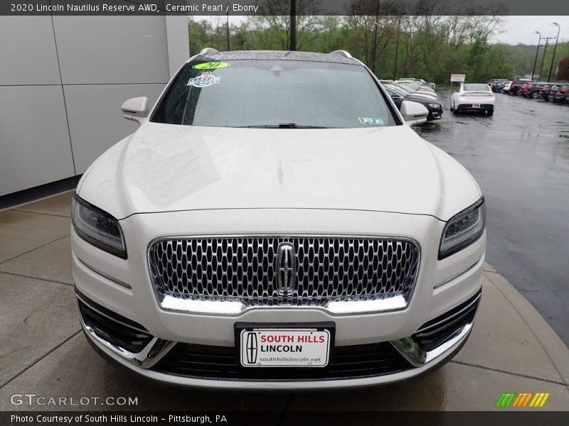 Ceramic Pearl / Ebony 2020 Lincoln Nautilus Reserve AWD