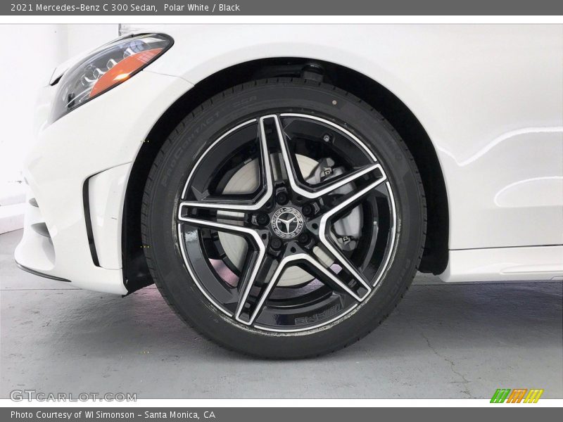 Polar White / Black 2021 Mercedes-Benz C 300 Sedan
