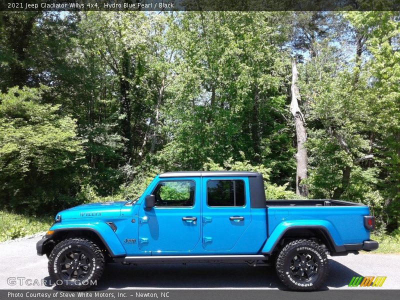 Hydro Blue Pearl / Black 2021 Jeep Gladiator Willys 4x4