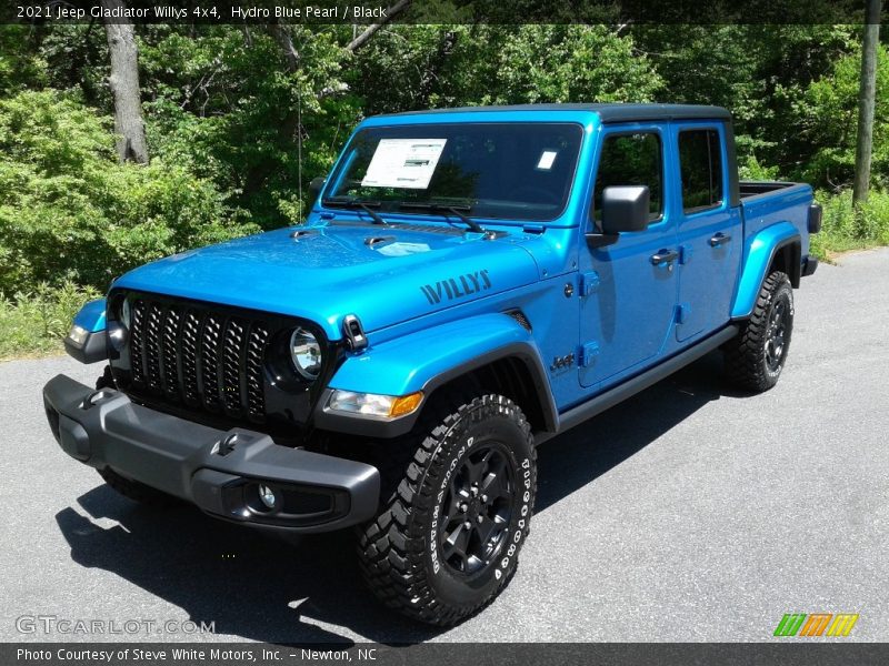 Hydro Blue Pearl / Black 2021 Jeep Gladiator Willys 4x4