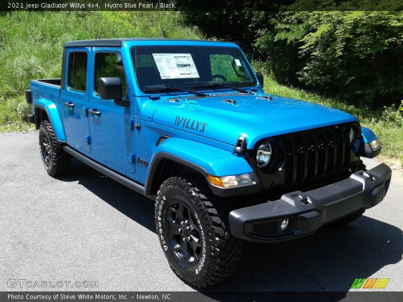Hydro Blue Pearl / Black 2021 Jeep Gladiator Willys 4x4