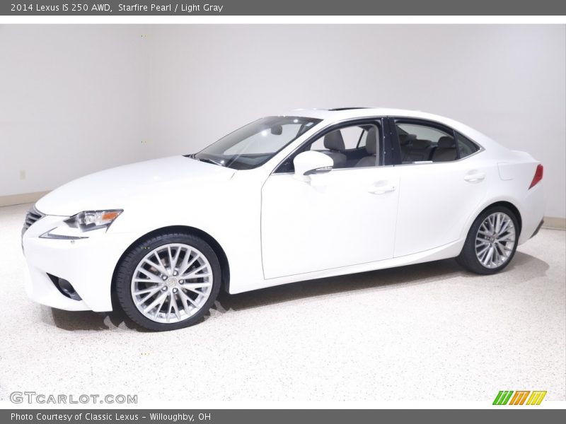 Starfire Pearl / Light Gray 2014 Lexus IS 250 AWD