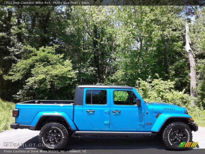 Hydro Blue Pearl / Black 2021 Jeep Gladiator Willys 4x4