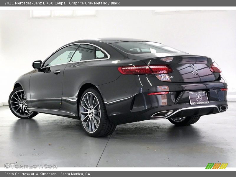Graphite Gray Metallic / Black 2021 Mercedes-Benz E 450 Coupe