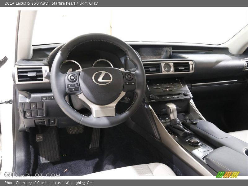 Starfire Pearl / Light Gray 2014 Lexus IS 250 AWD