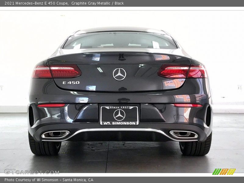 Graphite Gray Metallic / Black 2021 Mercedes-Benz E 450 Coupe