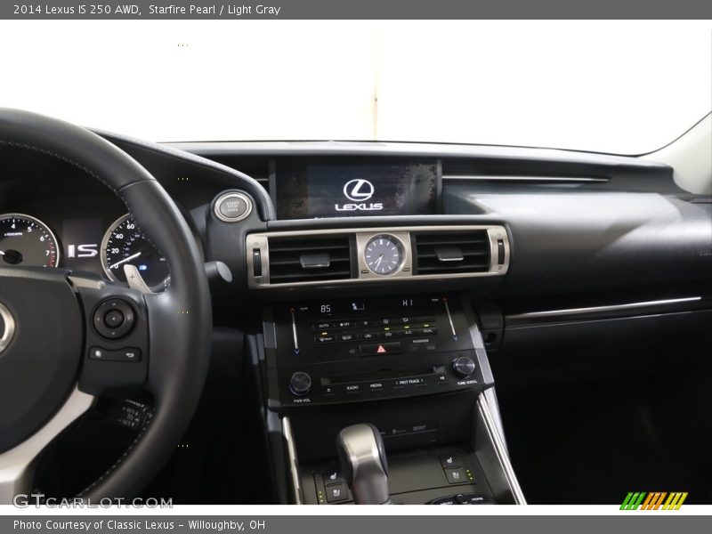 Starfire Pearl / Light Gray 2014 Lexus IS 250 AWD