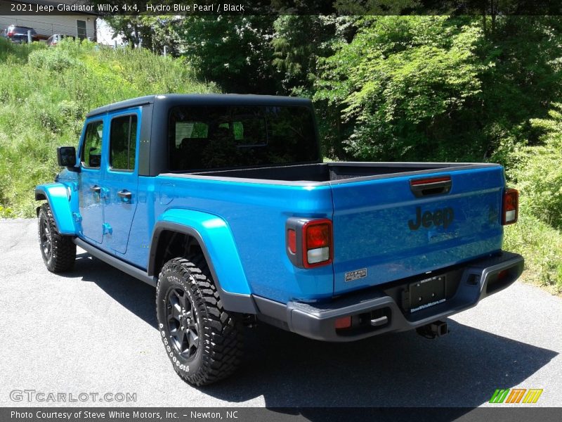Hydro Blue Pearl / Black 2021 Jeep Gladiator Willys 4x4
