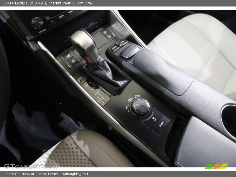 Starfire Pearl / Light Gray 2014 Lexus IS 250 AWD