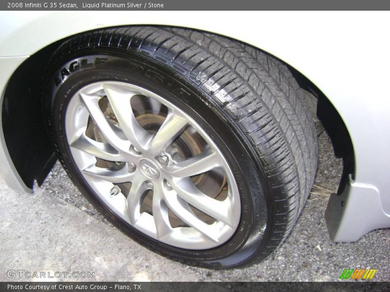 Liquid Platinum Silver / Stone 2008 Infiniti G 35 Sedan