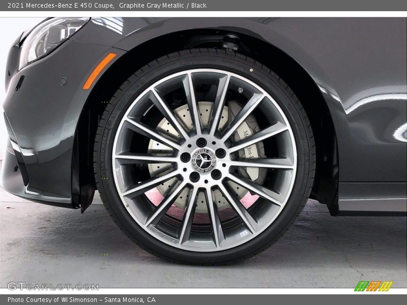 Graphite Gray Metallic / Black 2021 Mercedes-Benz E 450 Coupe