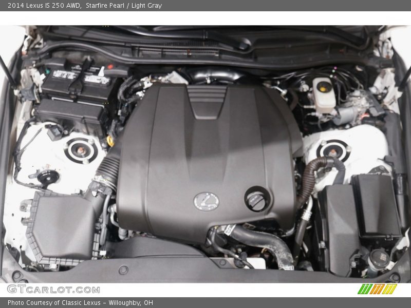 Starfire Pearl / Light Gray 2014 Lexus IS 250 AWD