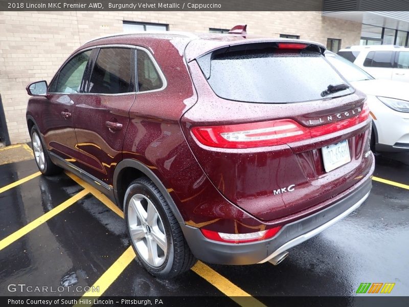 Burgundy Velvet Metallic / Cappuccino 2018 Lincoln MKC Premier AWD