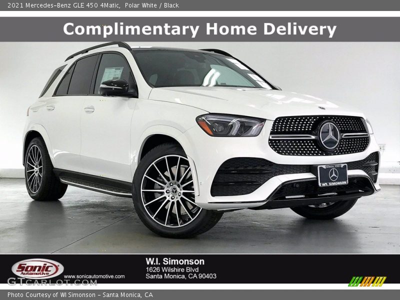 Polar White / Black 2021 Mercedes-Benz GLE 450 4Matic