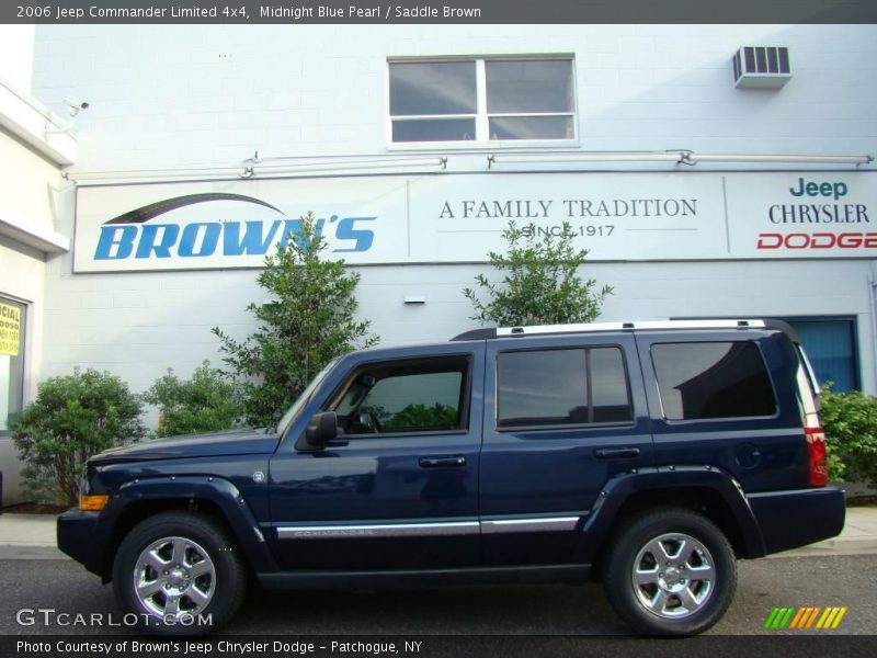 Midnight Blue Pearl / Saddle Brown 2006 Jeep Commander Limited 4x4