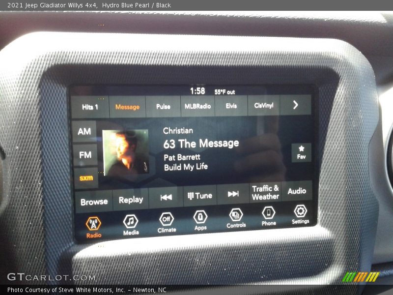 Hydro Blue Pearl / Black 2021 Jeep Gladiator Willys 4x4