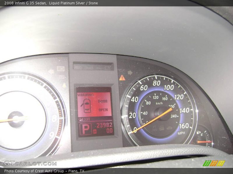 Liquid Platinum Silver / Stone 2008 Infiniti G 35 Sedan