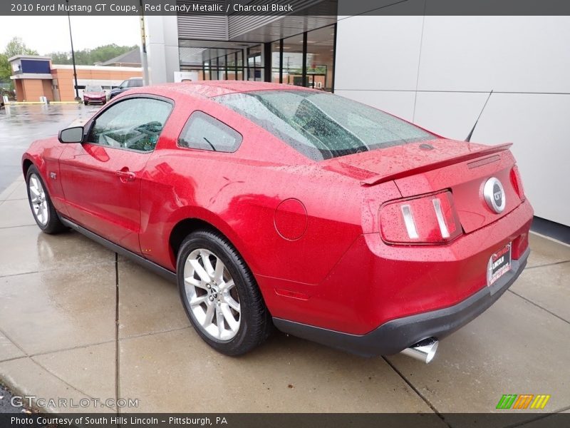 Red Candy Metallic / Charcoal Black 2010 Ford Mustang GT Coupe