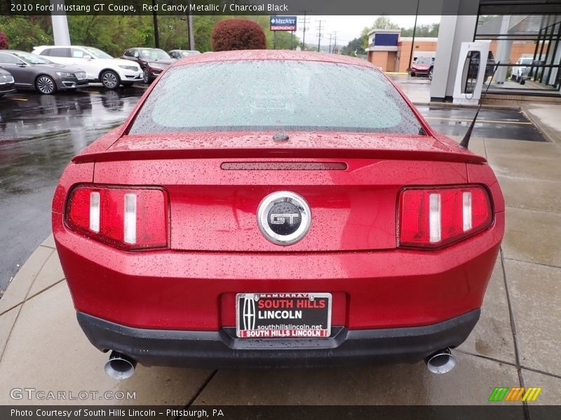 Red Candy Metallic / Charcoal Black 2010 Ford Mustang GT Coupe