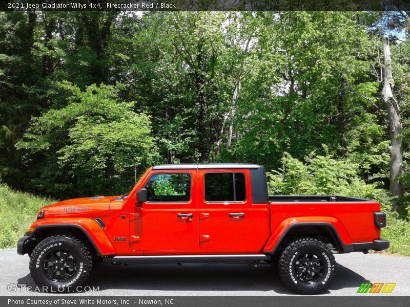 Firecracker Red / Black 2021 Jeep Gladiator Willys 4x4