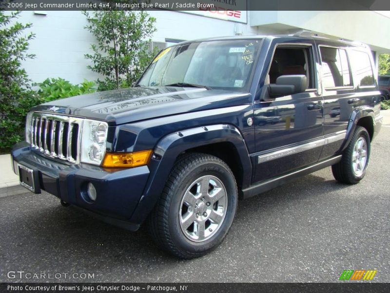 Midnight Blue Pearl / Saddle Brown 2006 Jeep Commander Limited 4x4