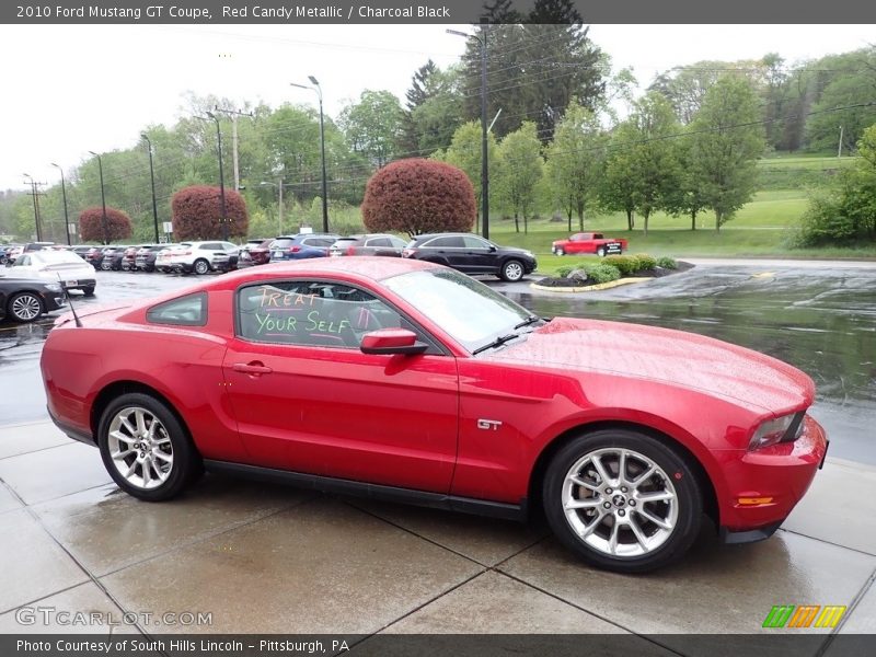 Red Candy Metallic / Charcoal Black 2010 Ford Mustang GT Coupe