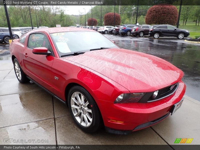 Red Candy Metallic / Charcoal Black 2010 Ford Mustang GT Coupe