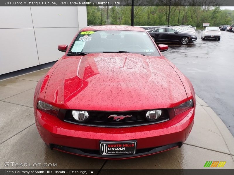 Red Candy Metallic / Charcoal Black 2010 Ford Mustang GT Coupe
