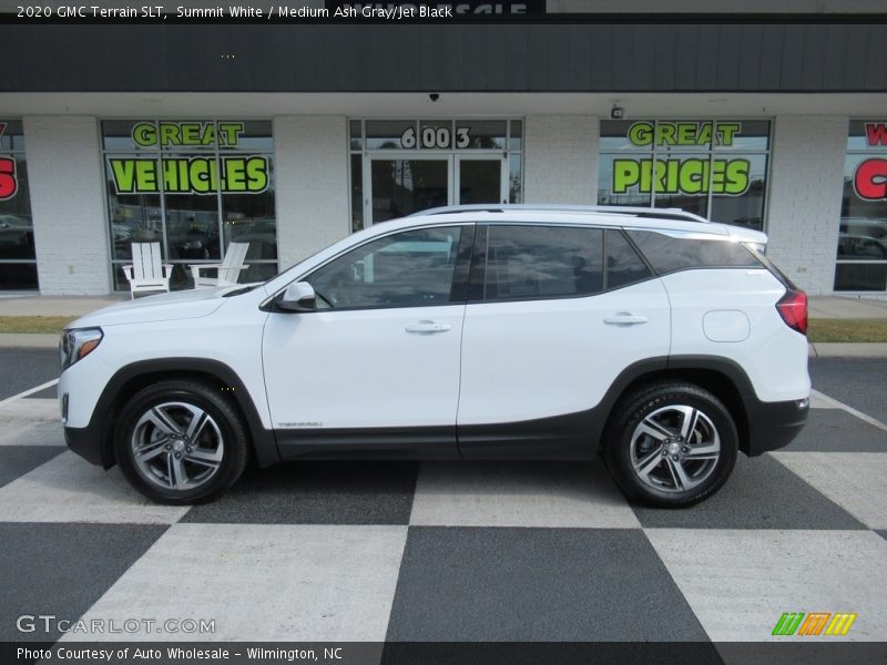 Summit White / Medium Ash Gray/Jet Black 2020 GMC Terrain SLT