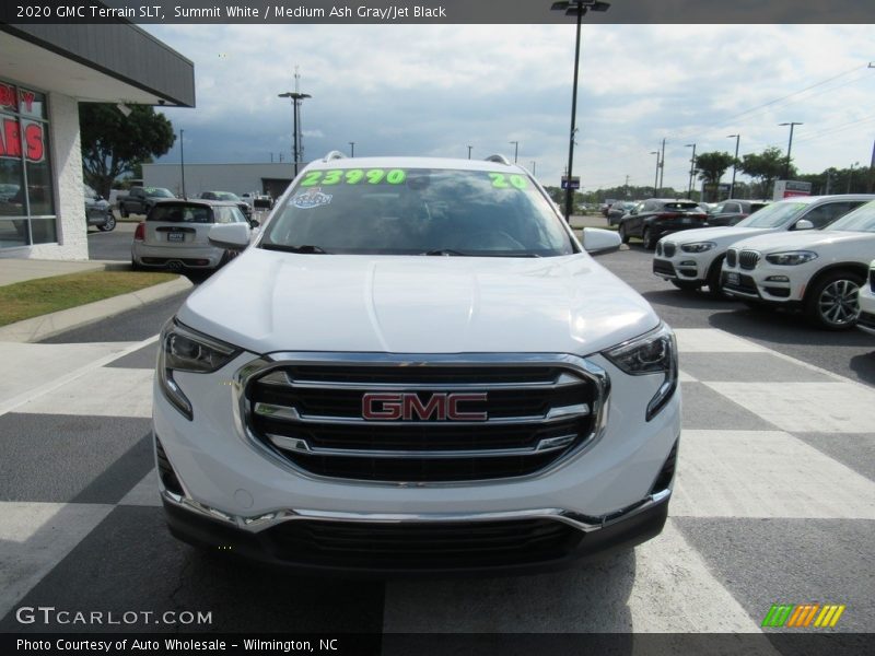 Summit White / Medium Ash Gray/Jet Black 2020 GMC Terrain SLT