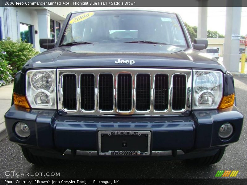 Midnight Blue Pearl / Saddle Brown 2006 Jeep Commander Limited 4x4