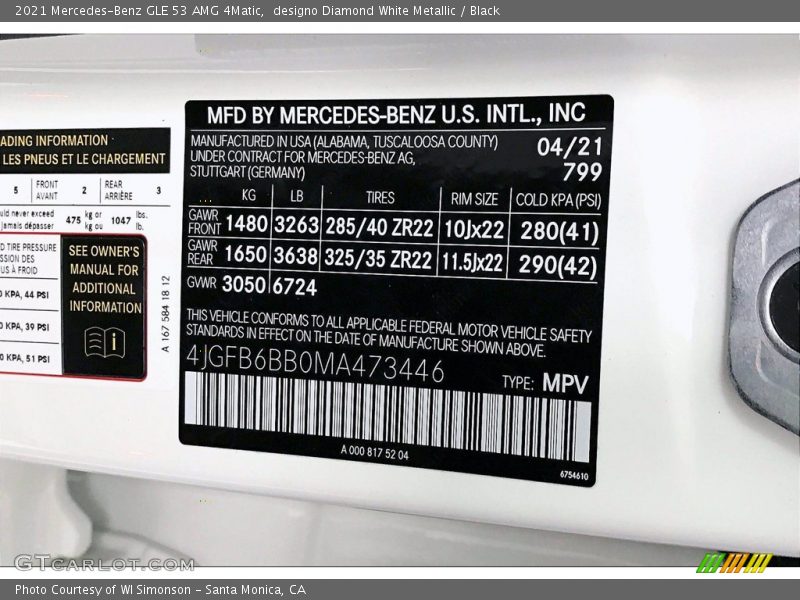 designo Diamond White Metallic / Black 2021 Mercedes-Benz GLE 53 AMG 4Matic