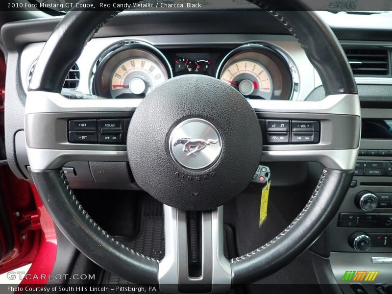 Red Candy Metallic / Charcoal Black 2010 Ford Mustang GT Coupe