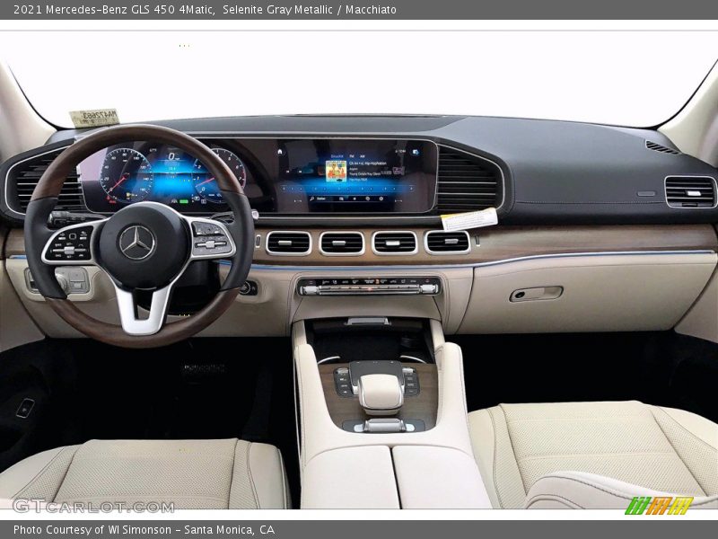 Selenite Gray Metallic / Macchiato 2021 Mercedes-Benz GLS 450 4Matic