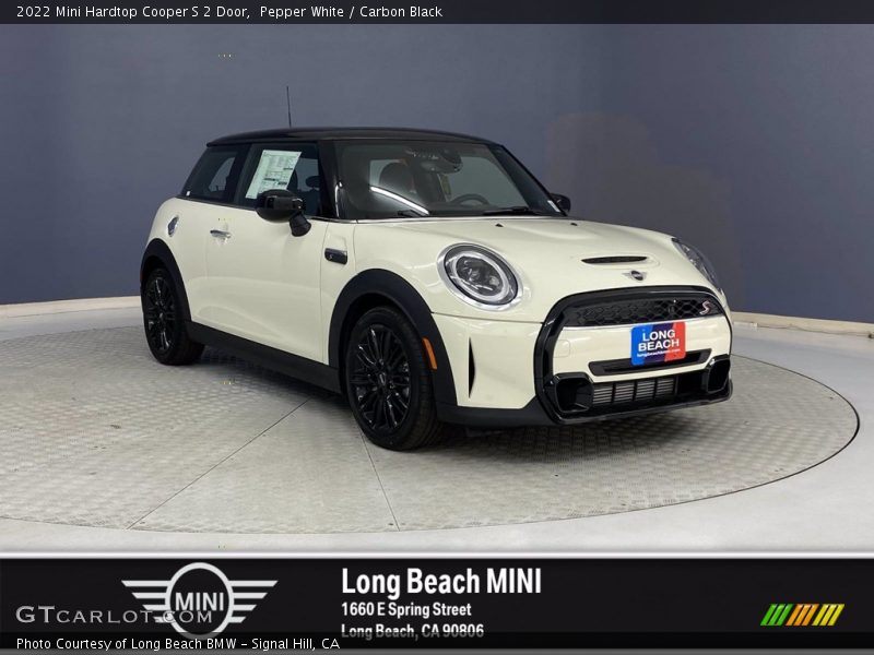 Pepper White / Carbon Black 2022 Mini Hardtop Cooper S 2 Door
